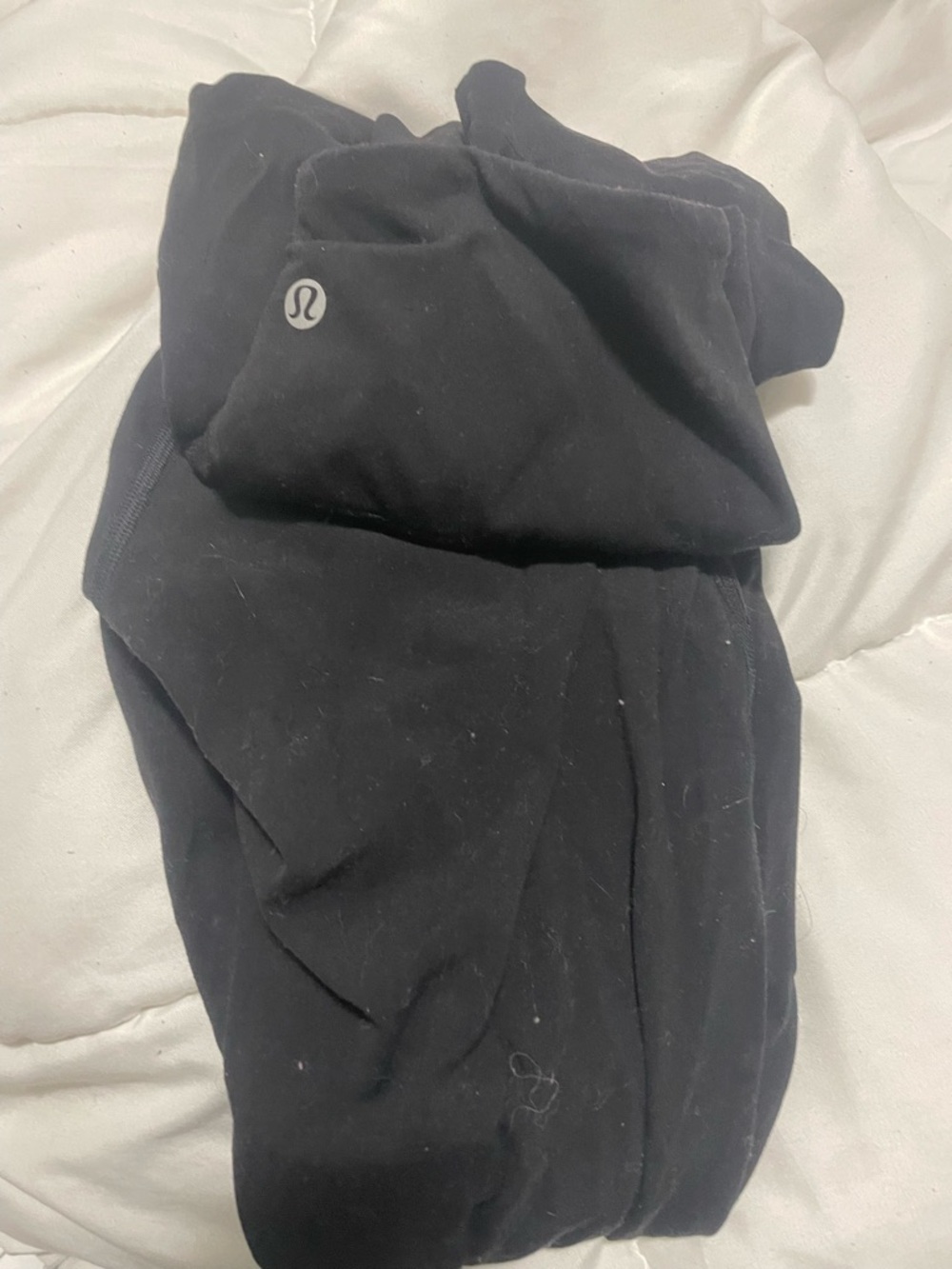 Lululemon Black Flared Leggings with Logo